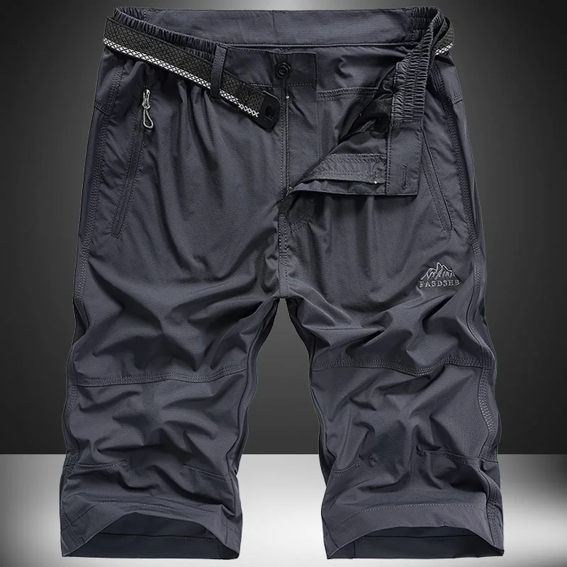 

Qui Dry Sports orts Men's Beach Elastic Workwear Running Loose Fit Seven-Five Length Casual Pants Summer Faion Urban Sle