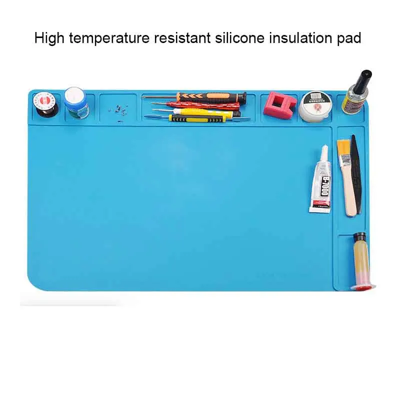 

TE-508 Mobile Phone Repair High Temperature Insulation Pad Silicone Work Pad for Electronic Phone Laptop Watch Repair