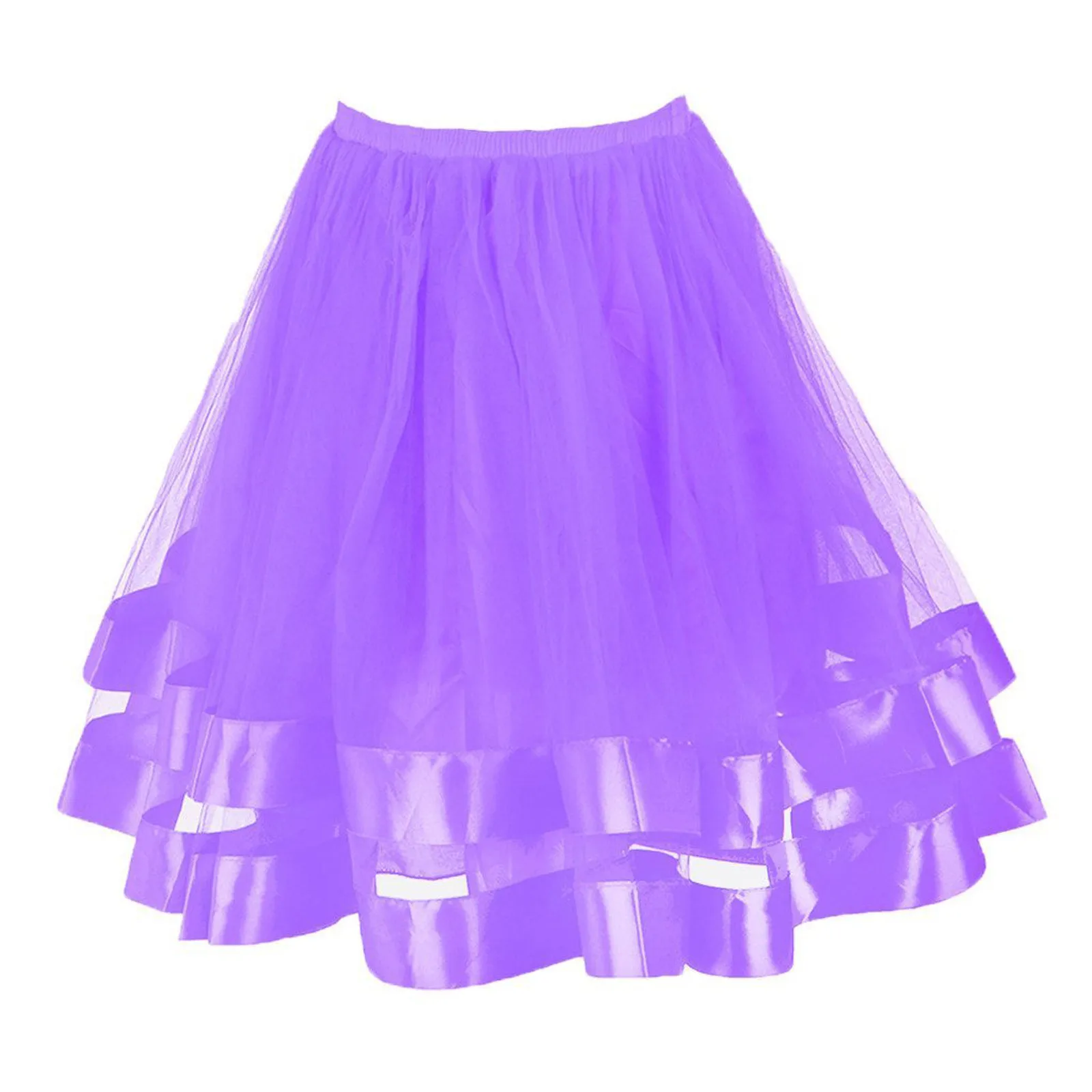 Layered Tulle Ballet Dance Pettiskirts Women Petticoat Underskirt Swing Tutu Princess Skirt Hippy Cosplay Cute Party Puffy Skirt