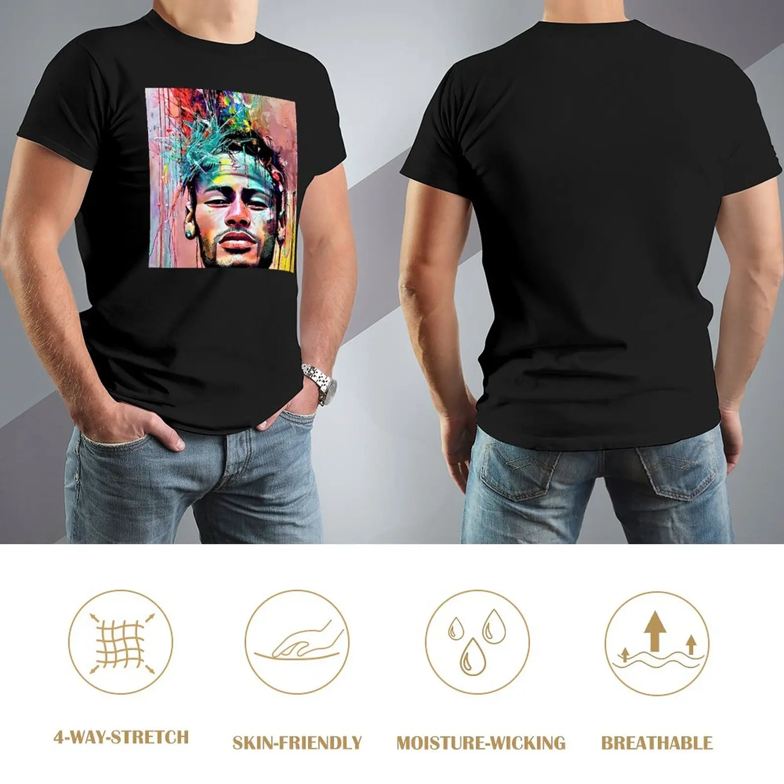 Neymar And Jr Brazil Celebrate Soccer Striker 10 Unique Tees Vintage Activity Competition Eur Size  Move