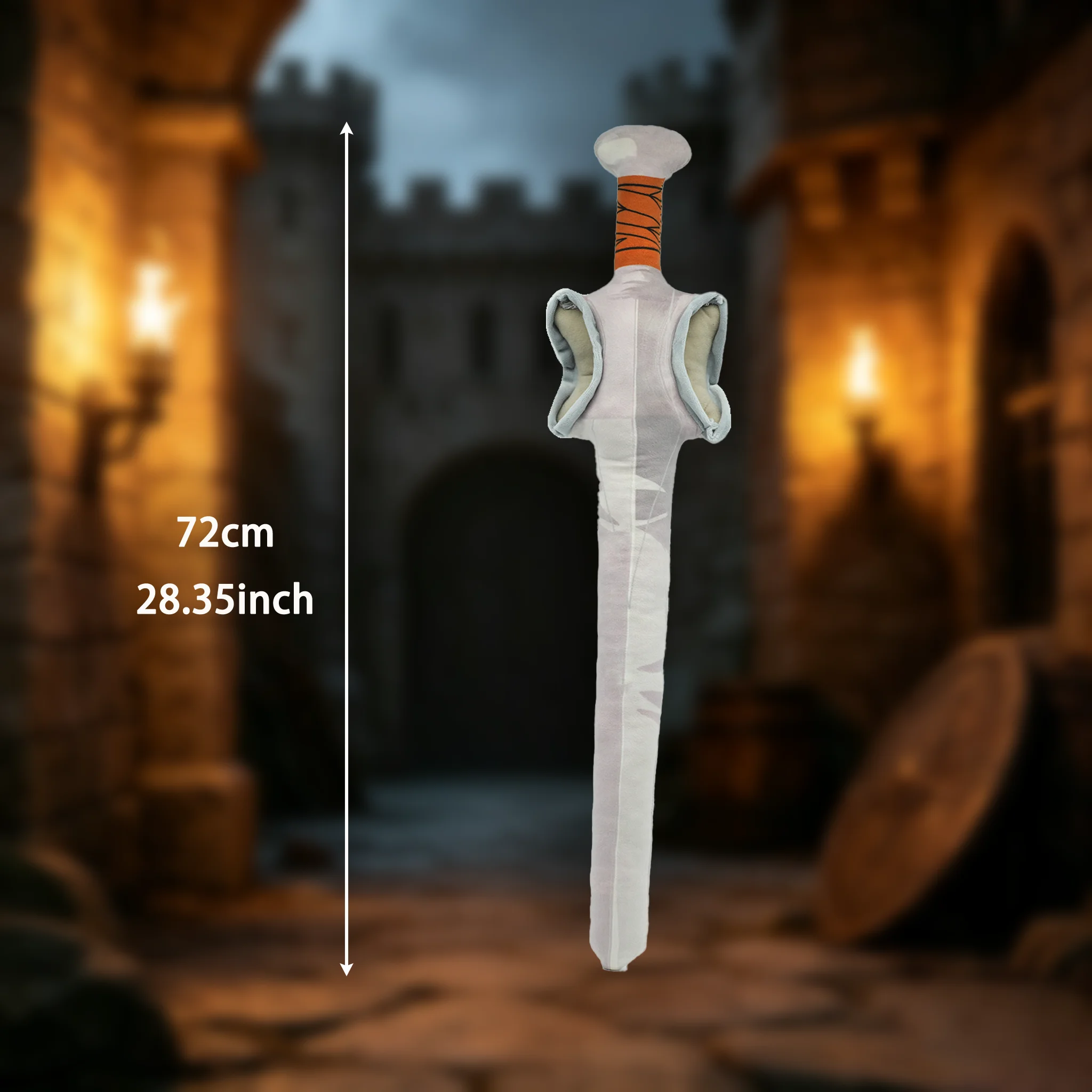 New Sword Plush Doll Cartoon Prop Soft Sword Stuffed Doll Funny Photo Shooting Prop Plushie Anime Fans Birthday Gifts
