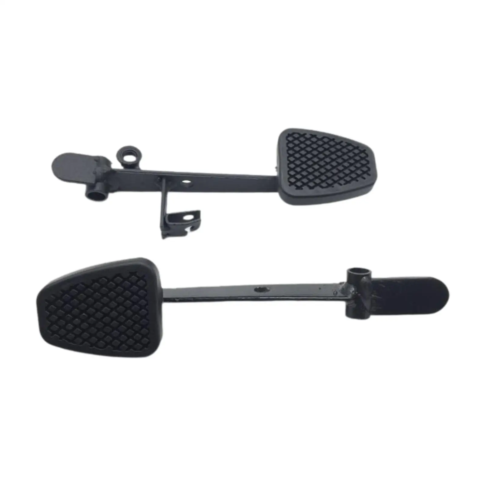 2 Pieces Brake Throttle Clutch Pedal Black Pedal Set for Quad ATV