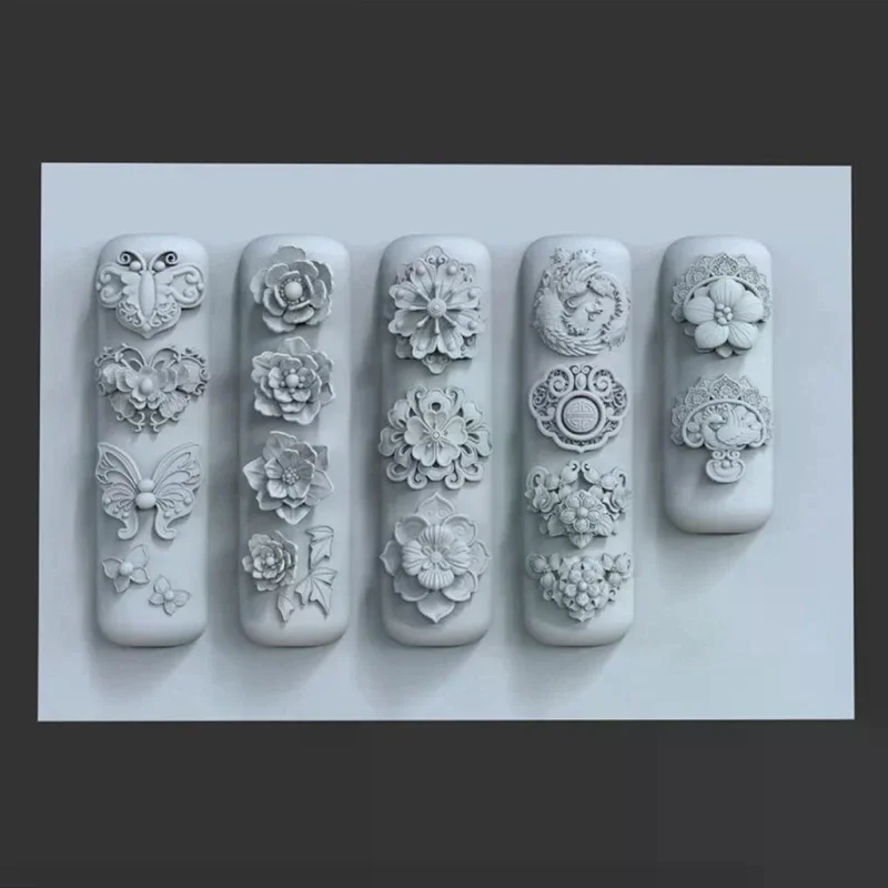 الصينية الرجعية فراشة نمط سيليكون قالب الأظافر الكرتون حلم الدانتيل مظلة 3D مجوهرات الأظافر قالب الأظافر الفني والإبداعي #6