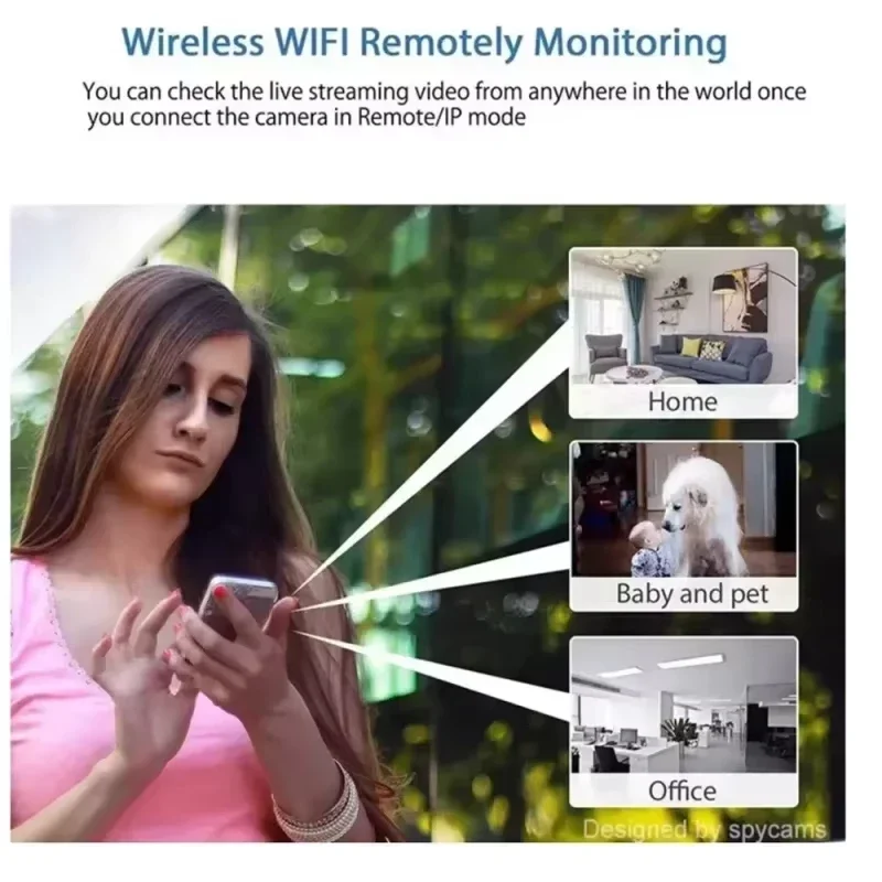 1080P Mini Camera Wireless Surveillance Security Video Night Vision Motion Detection Camcorder Monitor for Smart Home Security