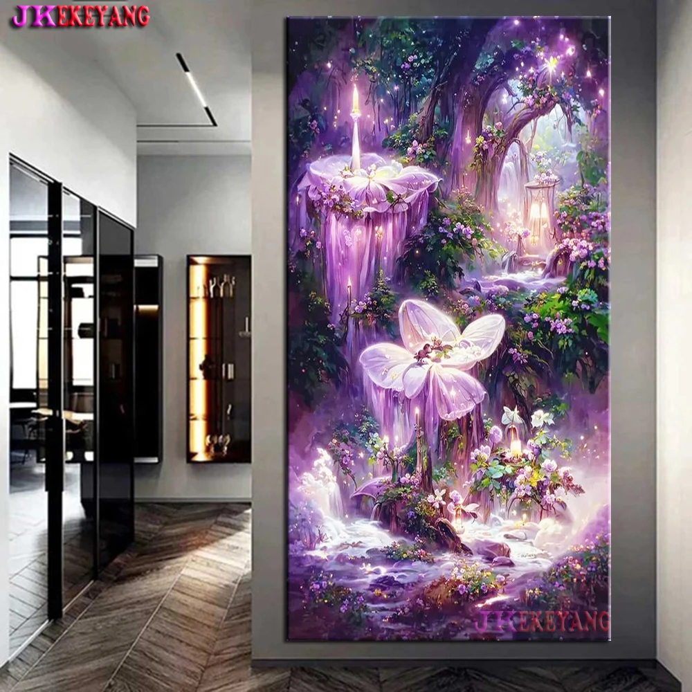 Full Square/Round Drill 5D DIY Diamond Painting Fantasy Forest Diamond Embroidery Cross Stitch Home Decor Y5281