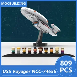 USS Voyager NCC-74656 Model Moc Building Blocks Diy Assemble Bricks Space Educational Creative Collection Xmas Toys Gifts 809PCS