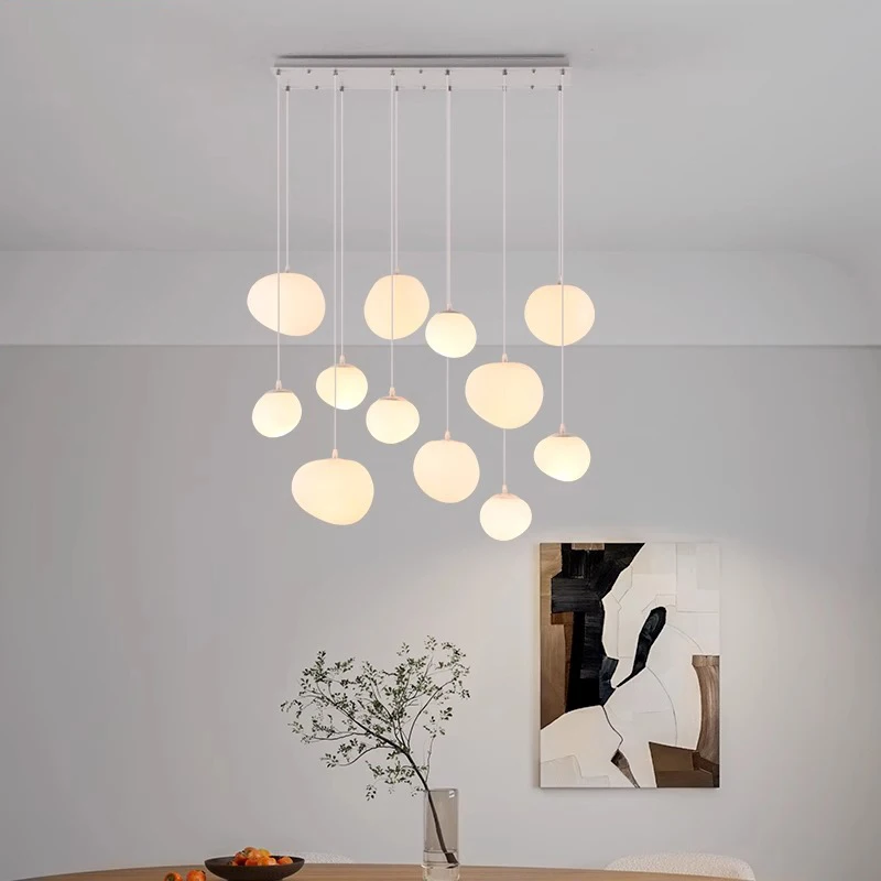 

Modern Minimalist Chandelier Dimmable for Kitchen Island Dining Living Room Pendant Lamp Interior Lighting Hanging Fixture