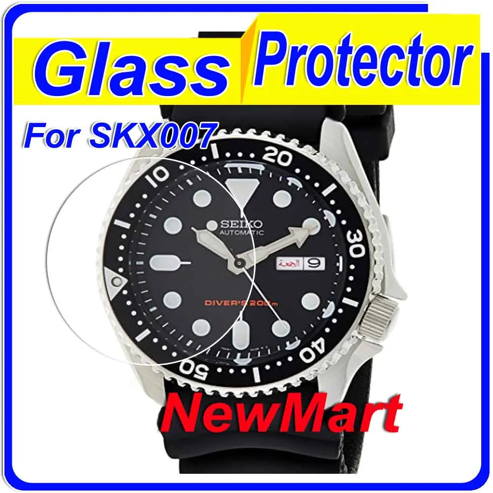 3Pcs Glass Protector For SKX007 SNZF17 SKX173 SKX175 SKXA35 SKX009 SKX013 SKZ211  SNZF15 SNZG07 9H Tempered  Protector For Seiko