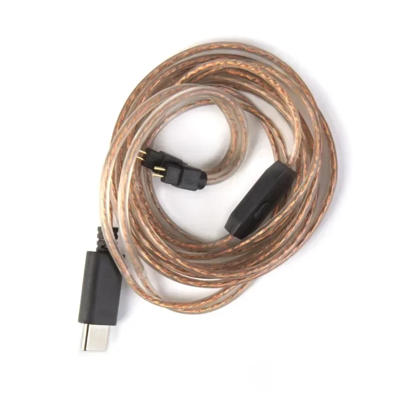 C02 TYPE-C KT0231 DAC decoding, copper silver plated double parallel cable, upgrade cable QDC TFZ