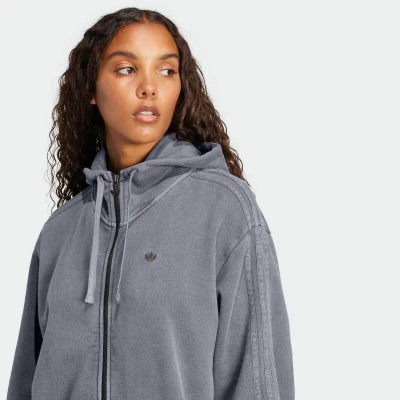 adidas Contrast Hood Trim Wind Jacket Spring Urban Hip Hop Trend Casual OuterwearJD0054 1PCS