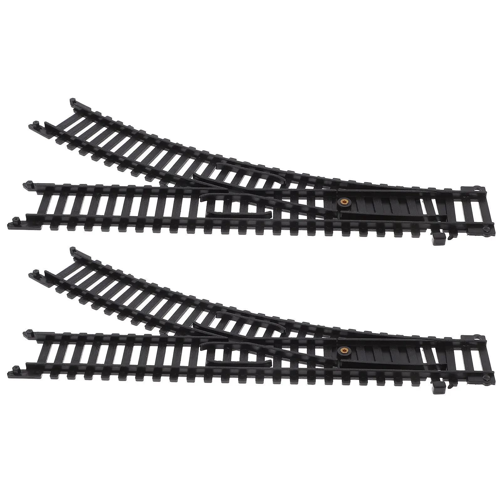 

1Pair Realistic High Speed Railway Track Set Flexible Straight Y-Shaped Replacement Parts for Electric Train Layout Expansion