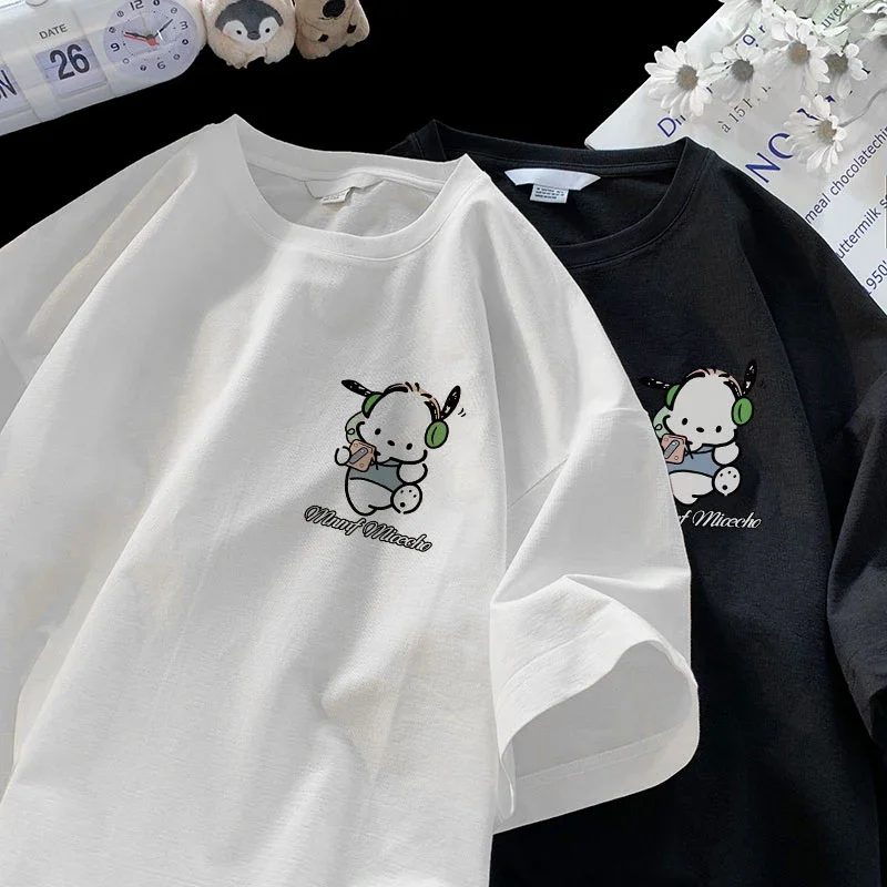 Cartoon Pach Dog Print Youth Fashion Style Woman Tshirt Graphic Tees  Anime Sanro T Shirt Outdoor Fitting Short Sleeved