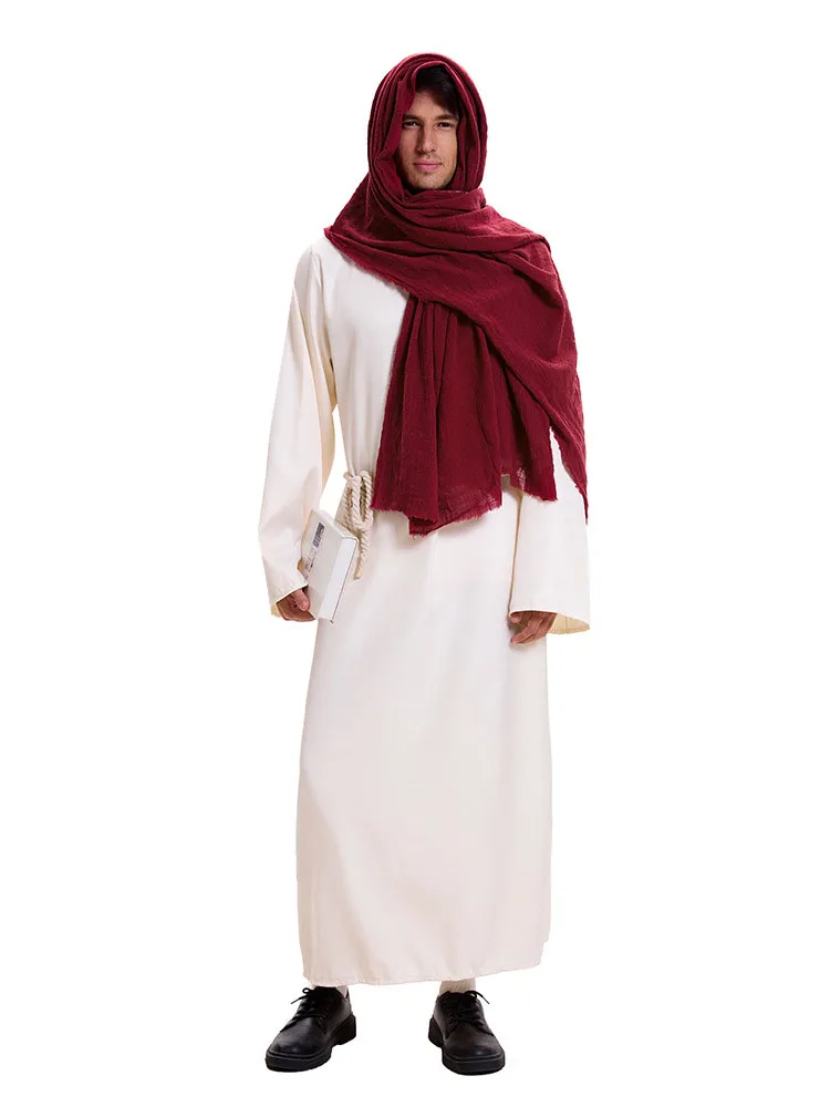 

Арабский длинный халат на Хэллоуин, костюм для взрослых, Cany, ежегодный конференц-маскарад, Дубай, халат, эффедный наряд на Ближнем Востоке