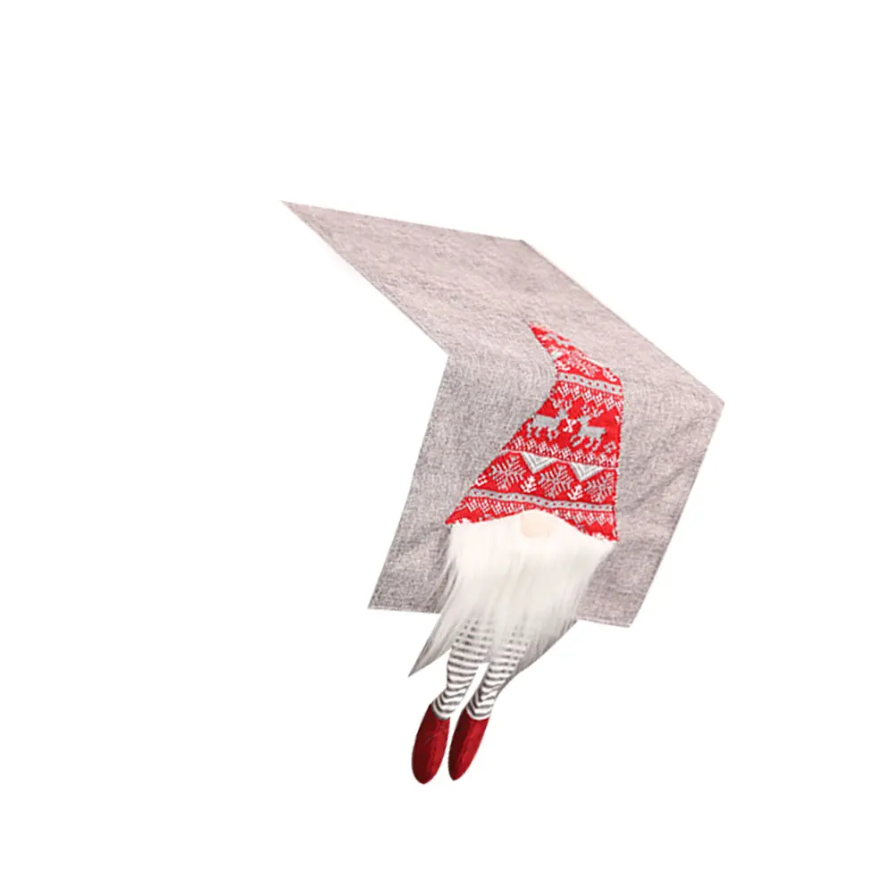 

Christmas Table Runner Grey Elegant Holiday Decor For Home Wedding Party Xmas Table Cover