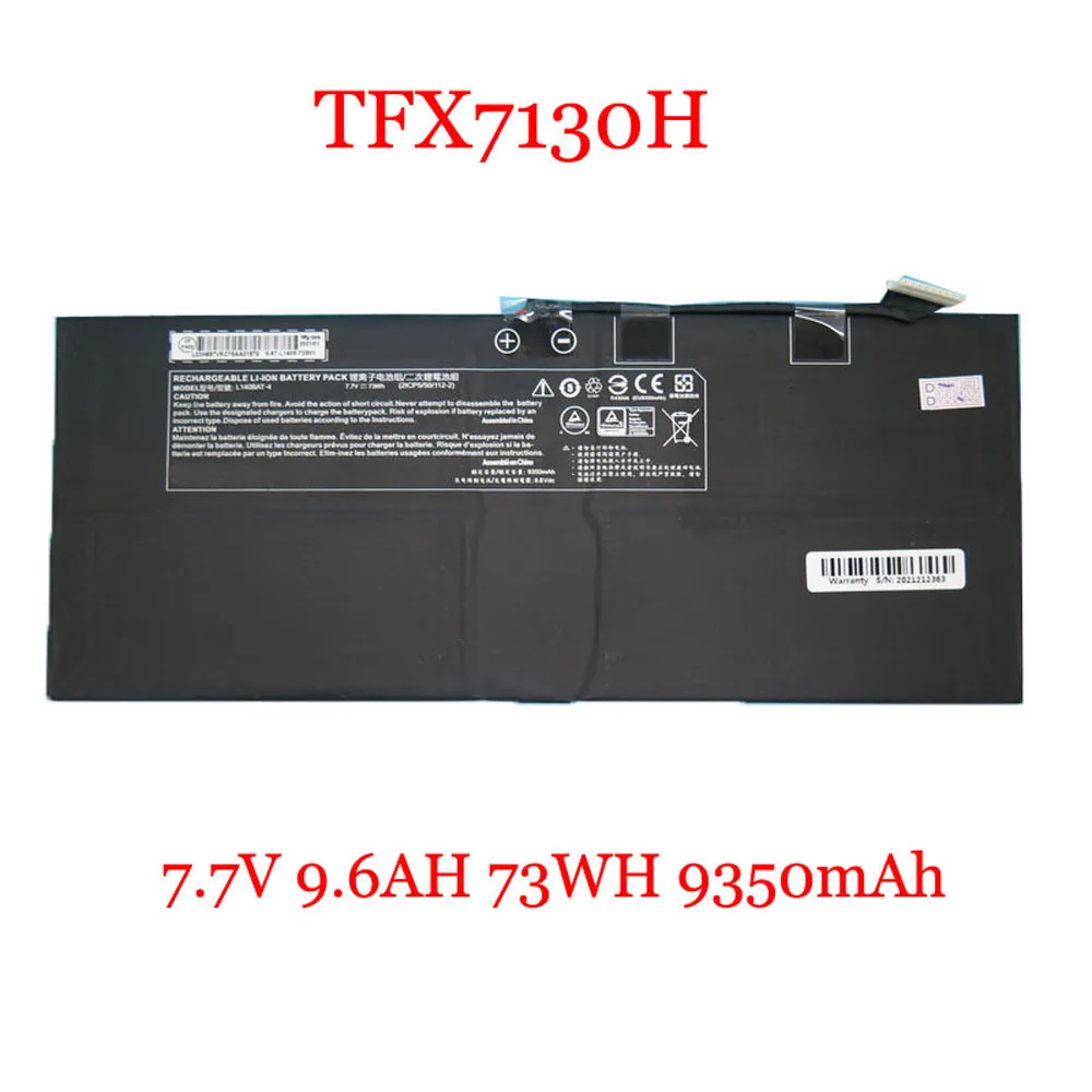 

Laptop Battery For 한성컴퓨터 For Hansung TFX7130H 7.7V 9.6AH 73WH 9350mAh New
