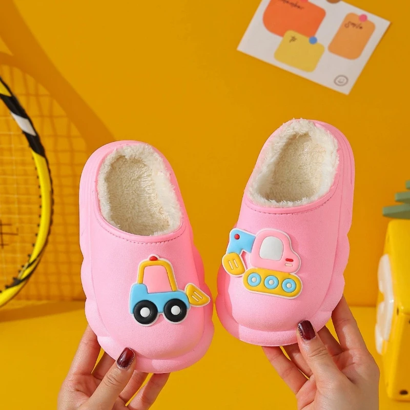 

Children's Indoor Comfortable Cotton Slippers Winter Non Slip Waterproof Cozy Home Slippers for Girls​