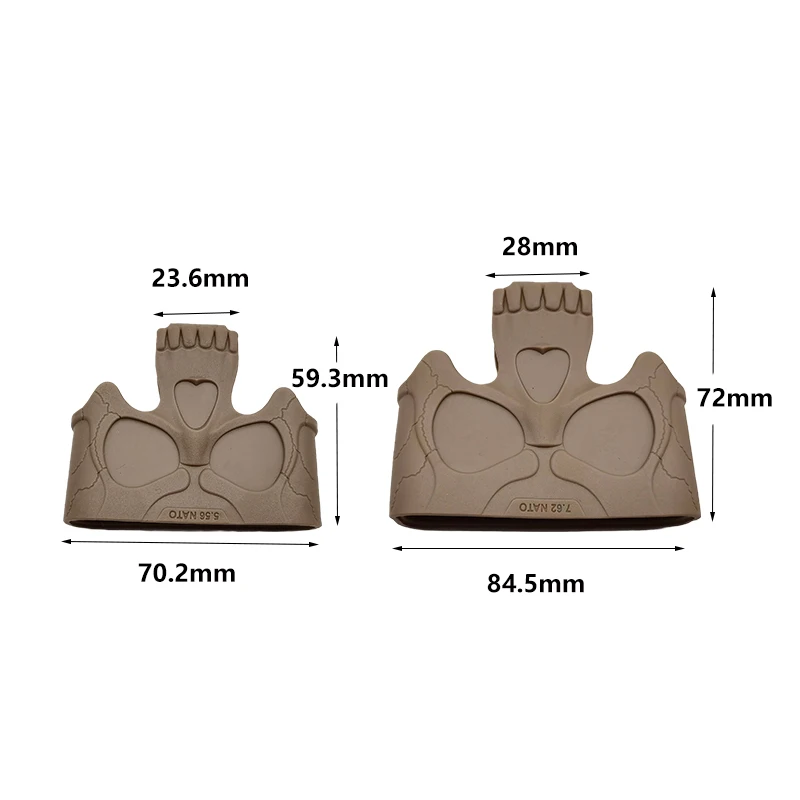 5.56 7.62 Schedel Rubber Magazijn Assist Cage Loop Pouch Mag Snelle Tactische Pull Voor M4 Ak Ar 15 Jacht Schieten Airsoft Accessoire