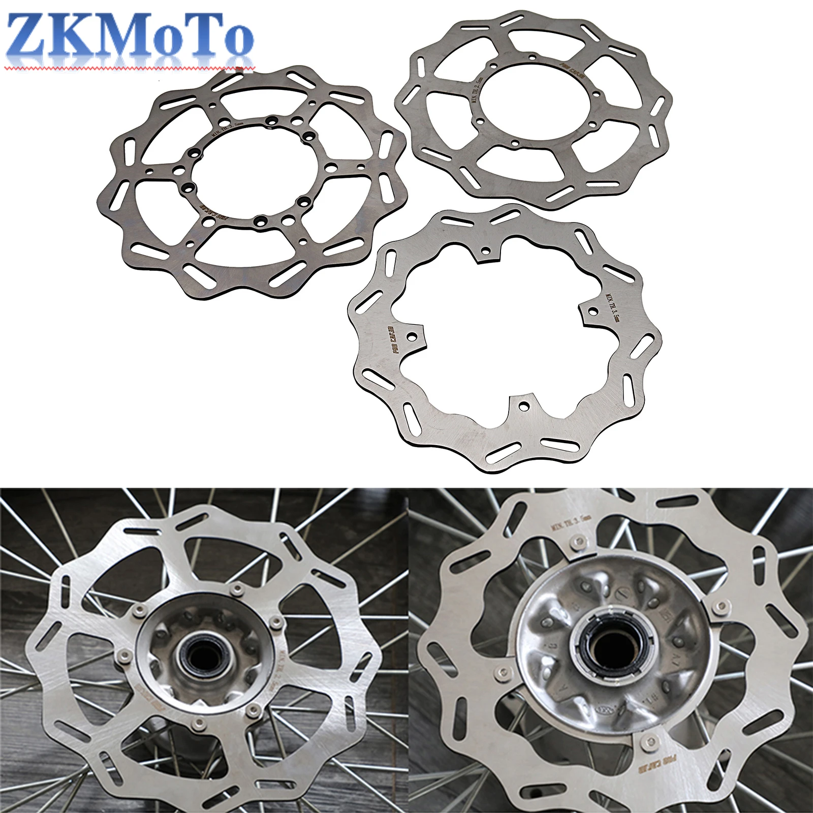 

270mm 260mm 240mm Front Rear Brake Disc Rotor For Honda CRF250X CRF450X 2004-2021 CRF250R CRF450R 2002-2021 CRF250RX CRF450RX