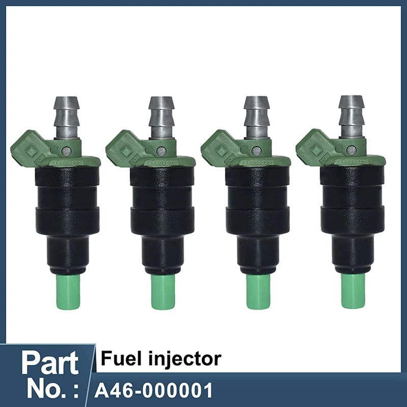 4PCS A46-000001 Fuel Injector Fuel Injector Nozzle Green Injector Nozzle For Nissan 200SX SE Hatchback XE Coupe 1988