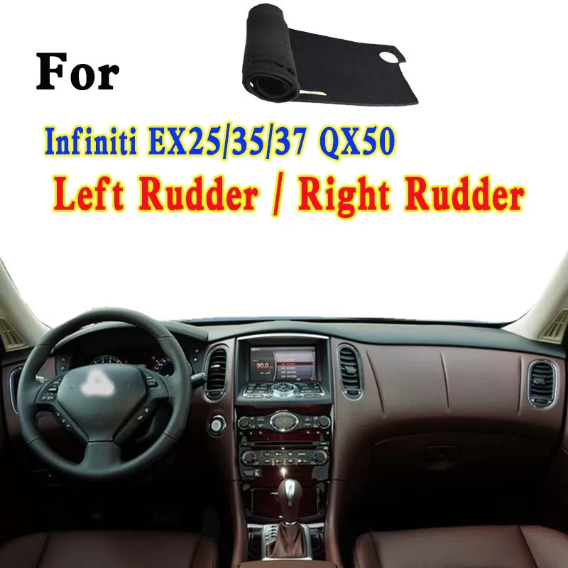 

For Infiniti EX25/35/37 QX50 Car-Styling Dashmat Dashboard Cover Instrument Panel Insulation Sunscreen Protective Pad