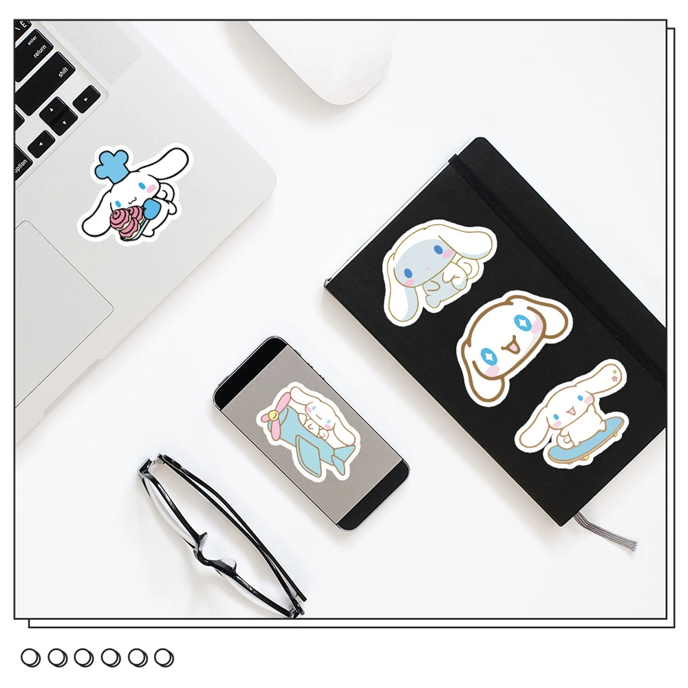 50 قطعة الكرتون غير تكرار سينامورول لعبة ملصق الديكور الثلاجة كوب خزانة الكمبيوتر ملصقات الكتابة على الجدران القابلة للإزالة #3