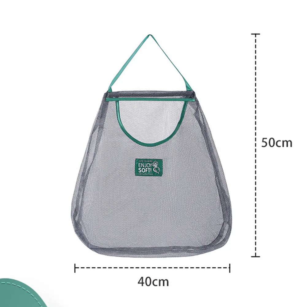 Kitchen Storage Bags Mesh Bag Hand Carry Bag Hanging Hanging Bag Hollow Breathable Kitchen Tools Fruit Vegetable Storage Bag