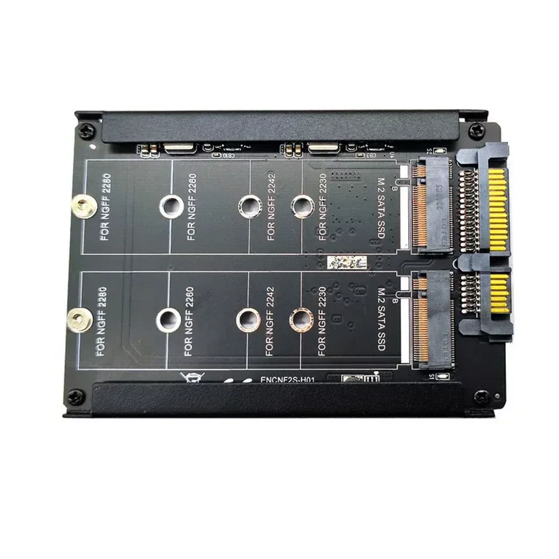 USB 3.0 Dual Interface Hard Disk Enclosure NGFF to SATA 3.0 Adapter Card B M Key M.2 to SATA Dual NGFF M2 SSD MSATA Expansion