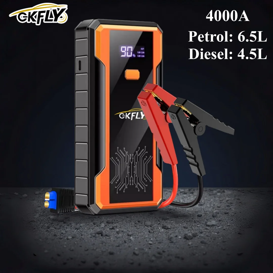 GKFLY haute puissance 5000A 4000A dispositif de démarrage 12V démarreur de saut de voiture batterie externe essence Diesel chargeur de voiture pour Booster de batterie de voiture
