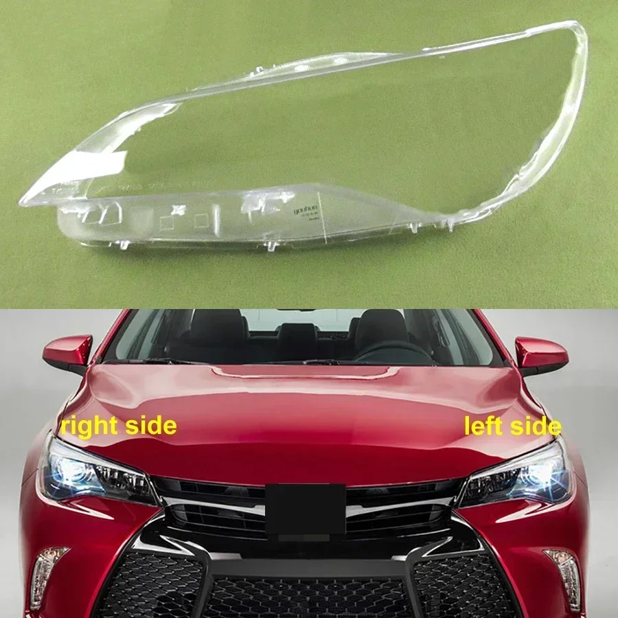 For Toyota Camry 2015 2016 2017 European and American Version Headlight Shell Headlamp Transparent Mask Cover Lens Plexiglass