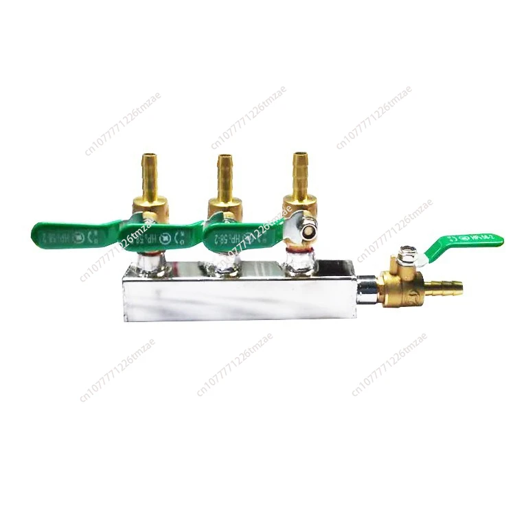 Craft beer CO2 gas diversion 1 minute multi-head stainless steel pump switch regulating valve carbon dioxide distributor