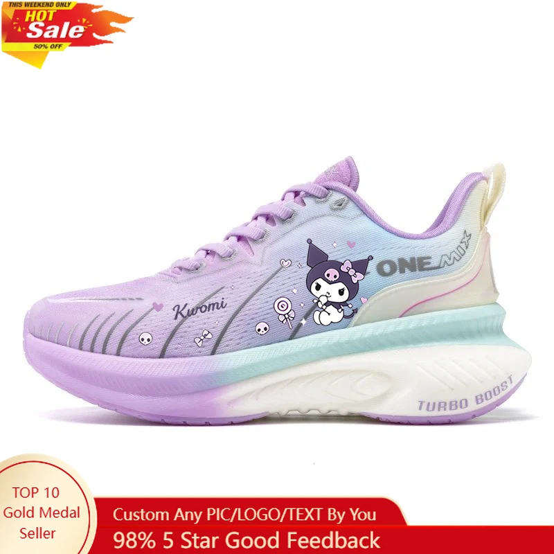 

Kuromi New Cushioning Running Shoes Women Customizable Heavy Runners Lace Up Sports Non-slip Outdoor Athletic Sneakers