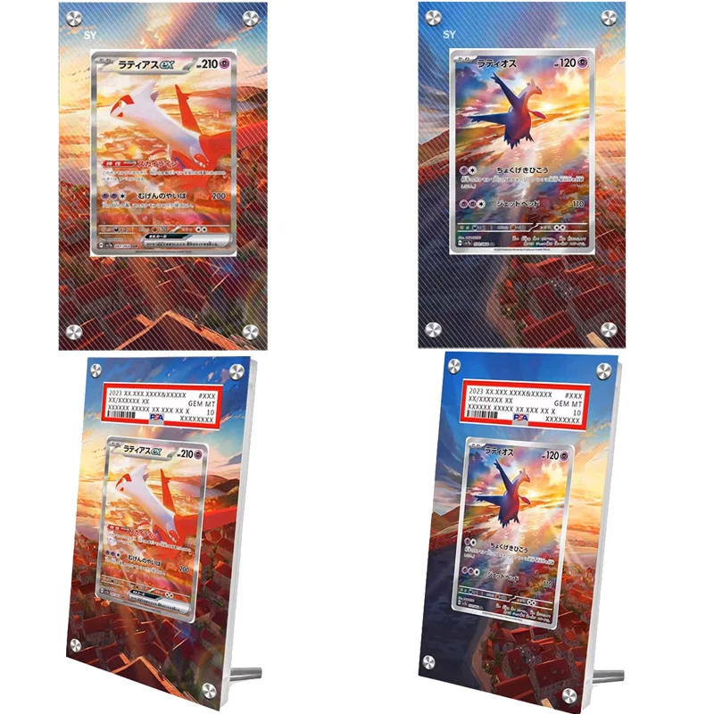 

Pokemon Latias Latios Acrylic Extended Artwork Stuck Brick Collection Card Psa Rating Card Extended Painting Holder Display Case