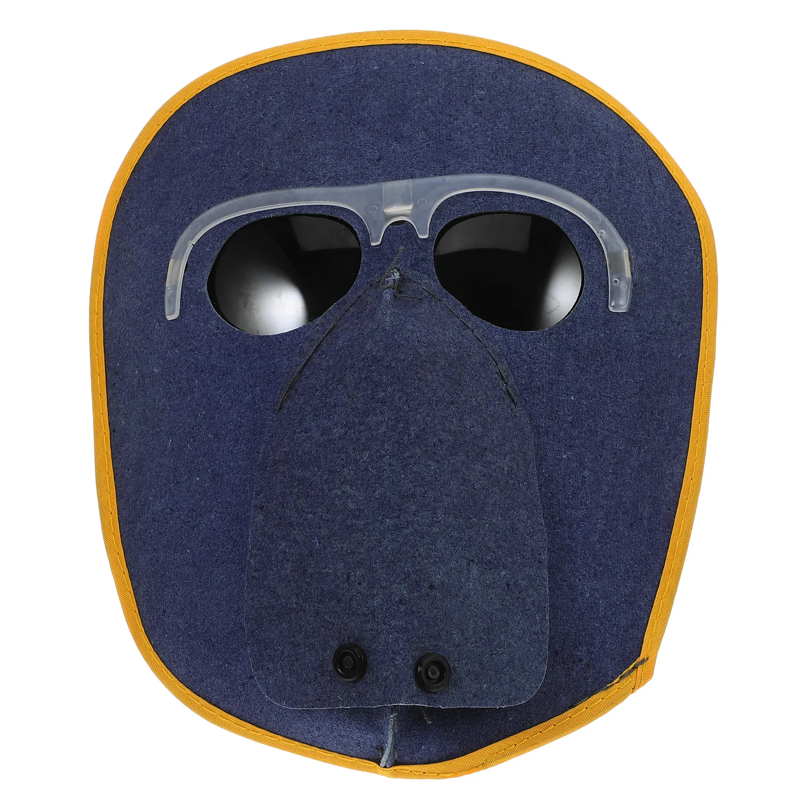 Cowhide Welding Mask Adjustable Strap Built-in Protective Glasses Welding Headgear Grinding Face Protector Safety Gear