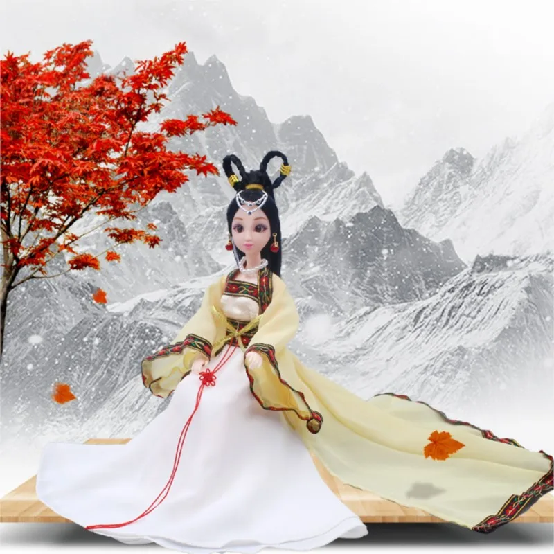 

2025 Traditional Chinese Ancient Beauty Dolls Fairy Costume Clothes For Doll Party Dress Doll With Clothes Ethnic Dolls