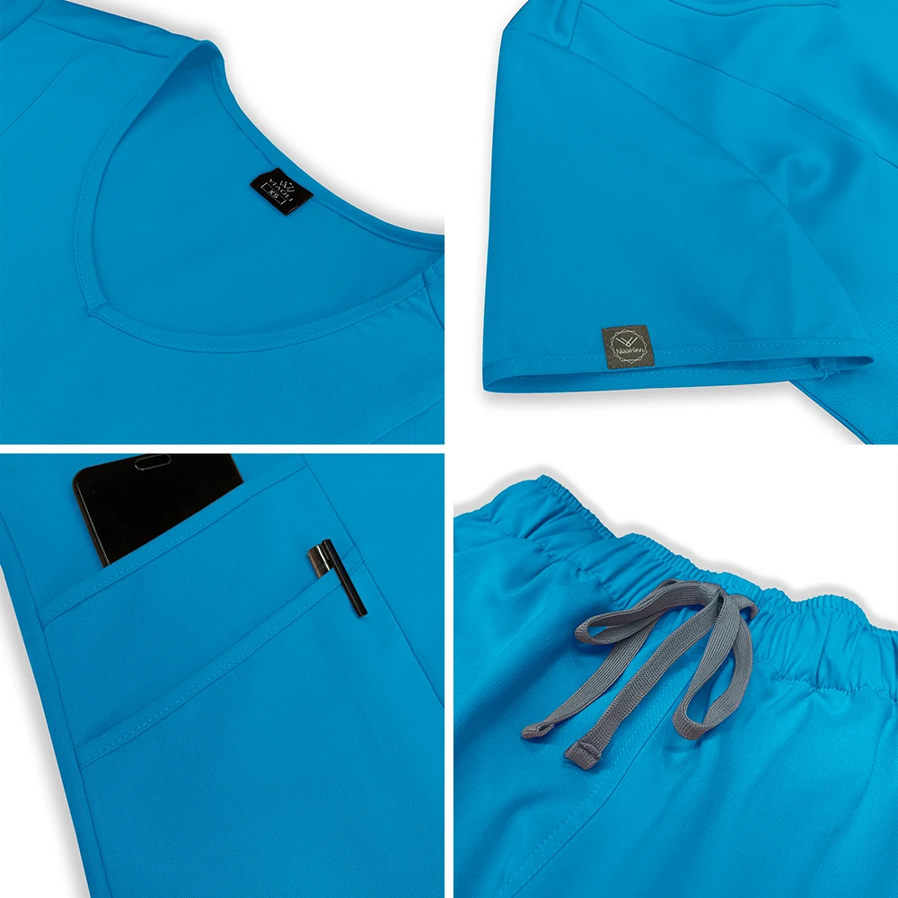 Vendite calde Scrub uniforme da infermiera di alta qualità camicetta medica Unisex Scrub Joggers clinica ospedaliera Pet set di vestiti da lavoro veterinari