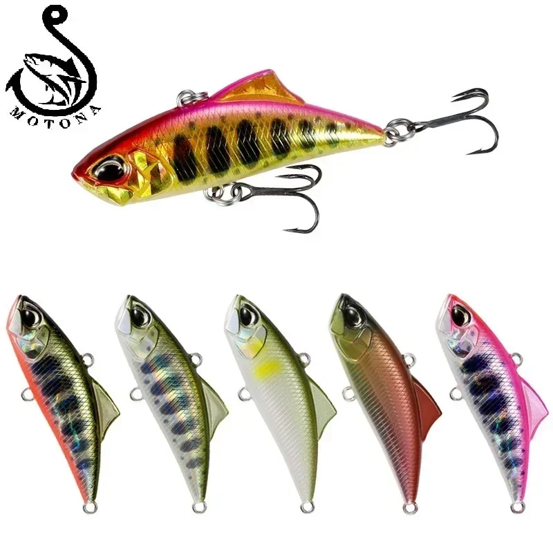 MOTONA  Artificial Fishing Lures VIB Spearhead RYUKI Vibration Lure for Pike Winter Bait Trouts Tackle 45mm 5.3g duo ryuki