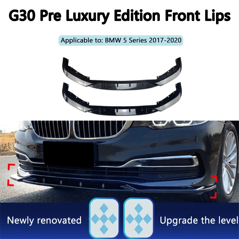 Suitable for BMW 5 Series g30g31 525i 530i 2017-20 Luxury Edition front shovel front lip modification parts