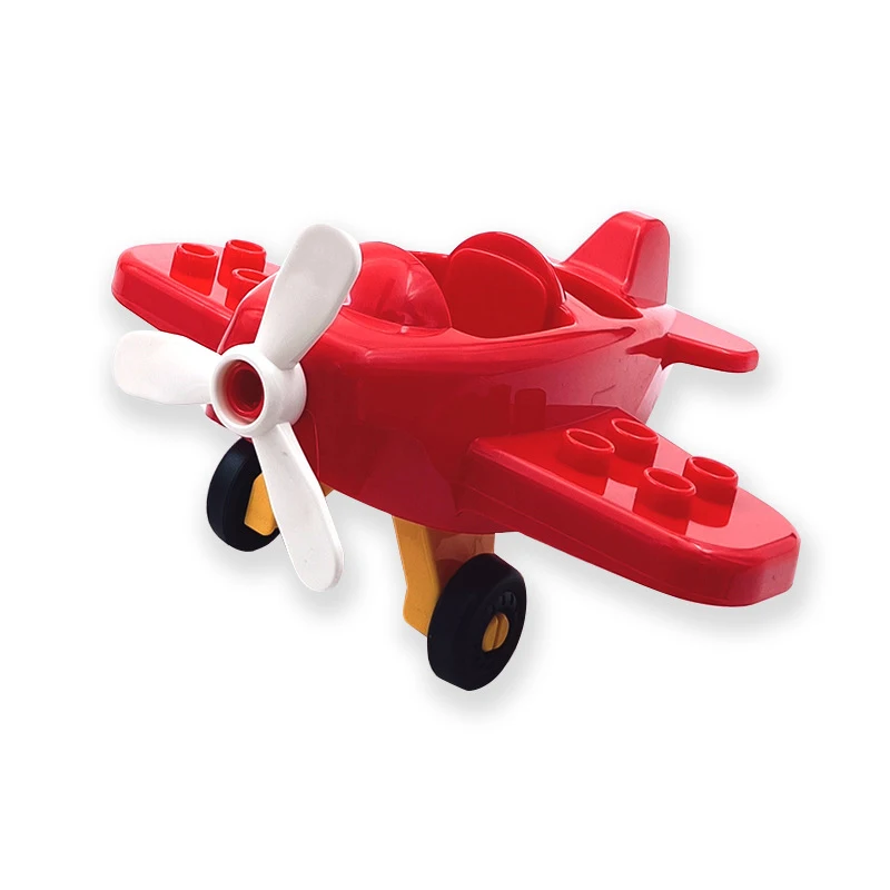 Stadt Große Große Bausteine Schiene Zug Track DIY Zubehör Kompatibel mit DUPLOED STEM Pädagogisches Eisenbahn Spielzeug Kinder Geschenk – Detail 1