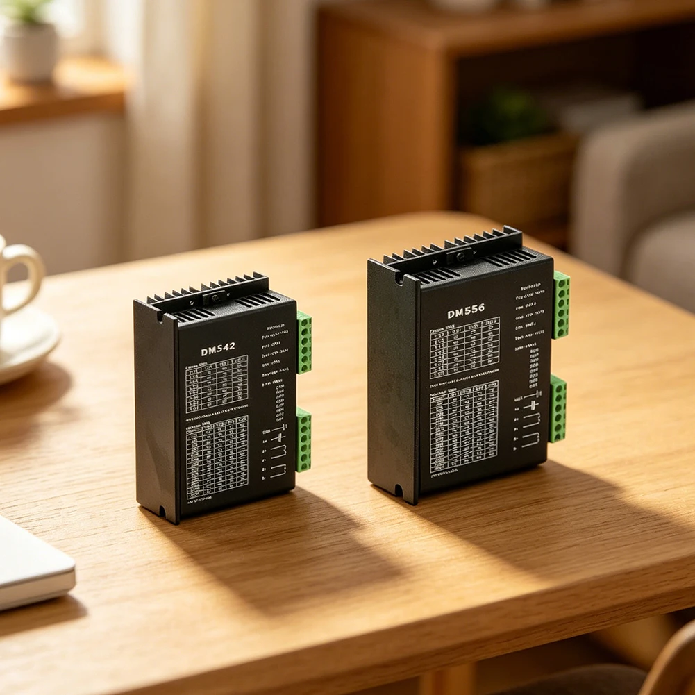 Microstepping Controller As Shown DM556 Stepper Driver Semi-enclosed Casing Energy-saving Lockout For High Precision Positioning