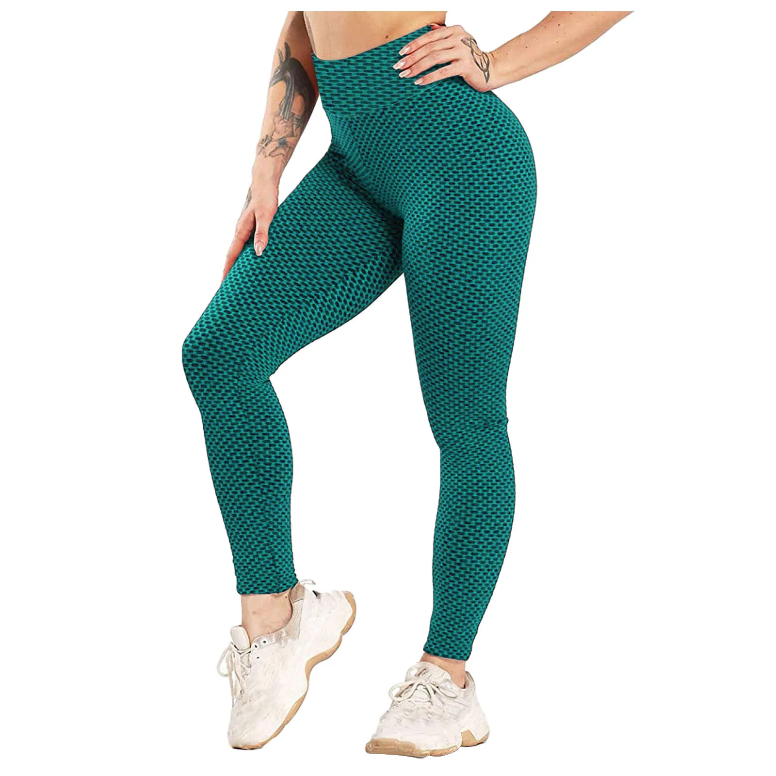 

Ladies High Waist Seamless Leggings Sport Fitness Gym Push Up Printed Tummy Control Ruched Booty Women Butt Lifting Yoga Pants