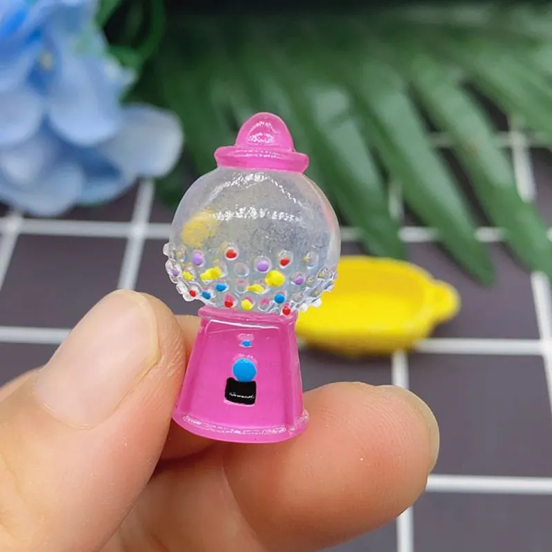 Kawaii Mini Simulation Candy Gacha Machine Women's Earrings Flat Resin Accessories DIY Jewelry Girl Eardrop Gift for Her