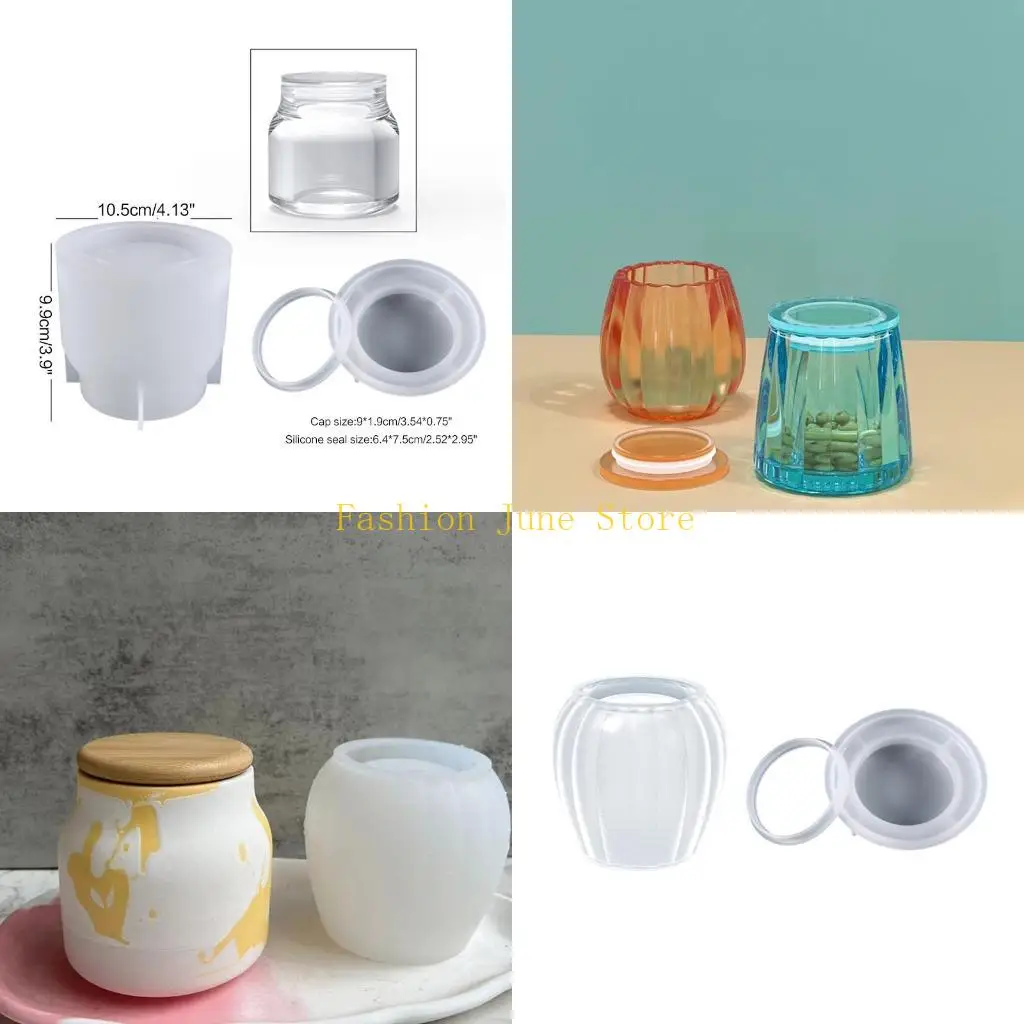 N5KA Small Sealed Bottle Storage Box Mold for DIY Home Decoration Jewelry Making