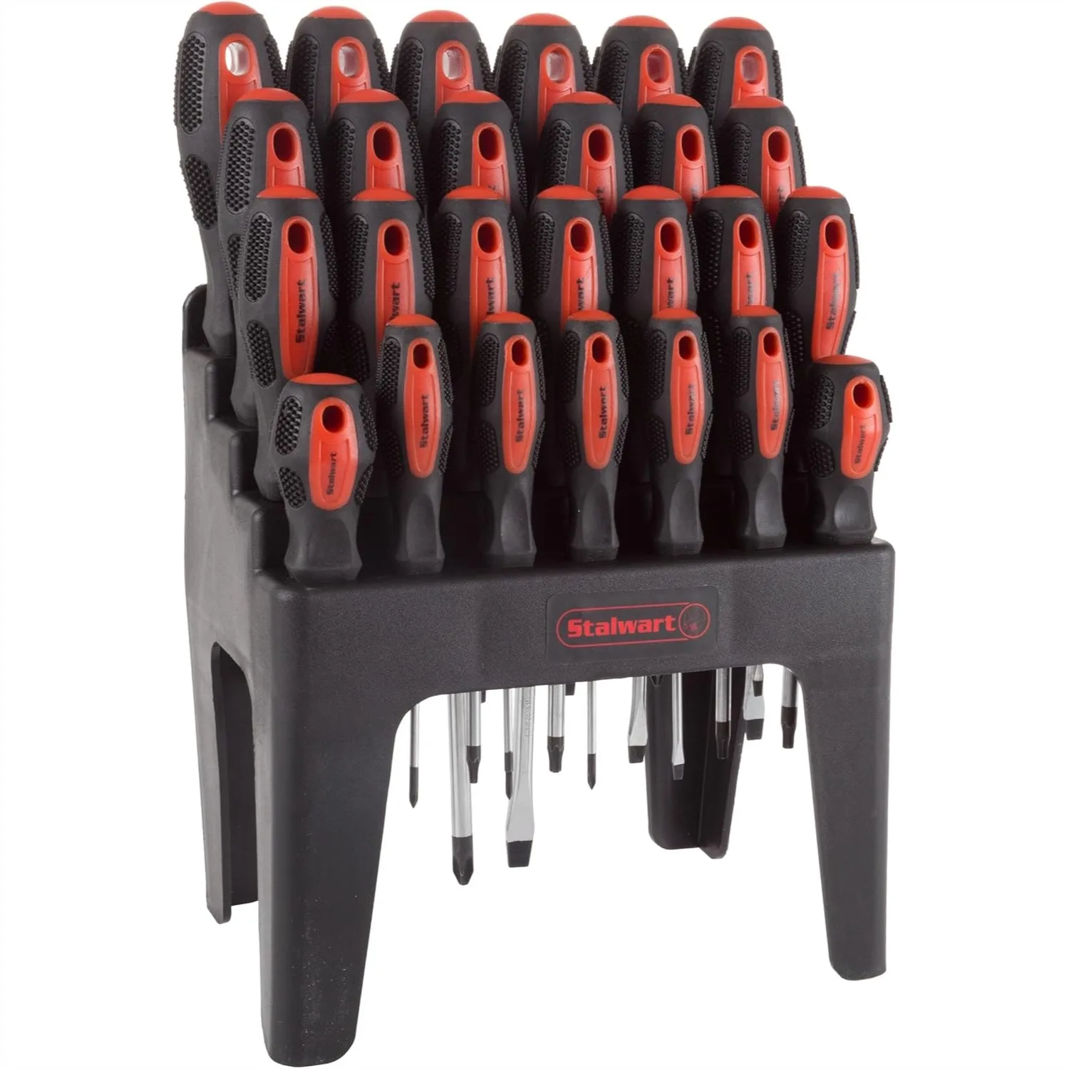 

26-Piece Screwdriver Set with Wall Mount, Stand, Magnetic Tips - Phillips, Slotted, Pz, Star