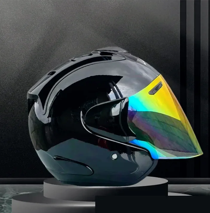 

Black Half Helmet Motorcycle SZ Ram Helmet Bright Off-Road Summer Men and Women Downhill Racing Mountain Cross Casco Capacete