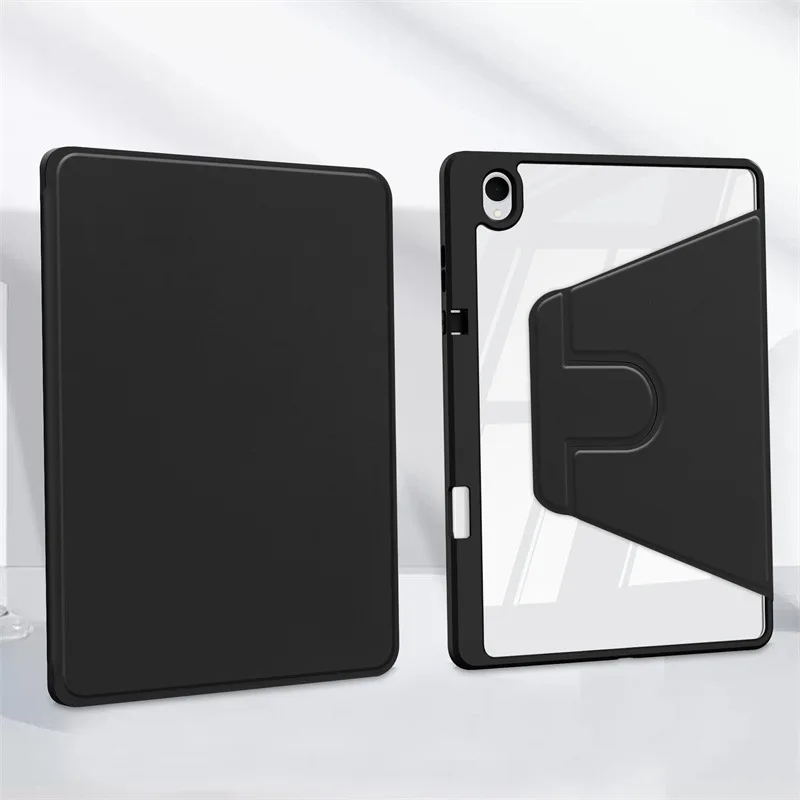 Case For Samsung Galaxy Tab S10 Plus Case 12.4 inch SM-X820 SM-X826B Acrylic Rotating Cover Stand Tablet Shell Funda 6