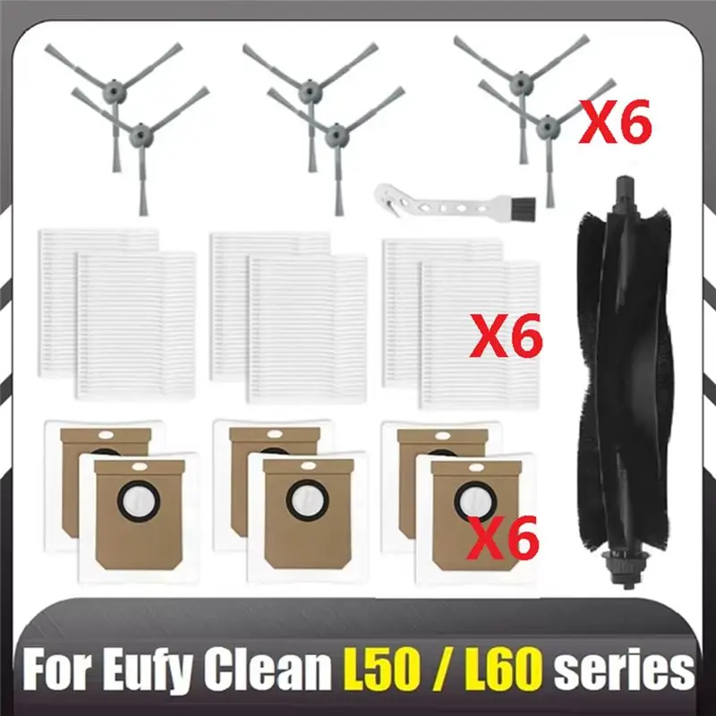 

Комплект аксессуаров FGGS для роботов-пылесосов Eufy Clean L50 / L50 SES / L60 / L60 Hybrid: моющийся фильтр и мешок для сбора пыли