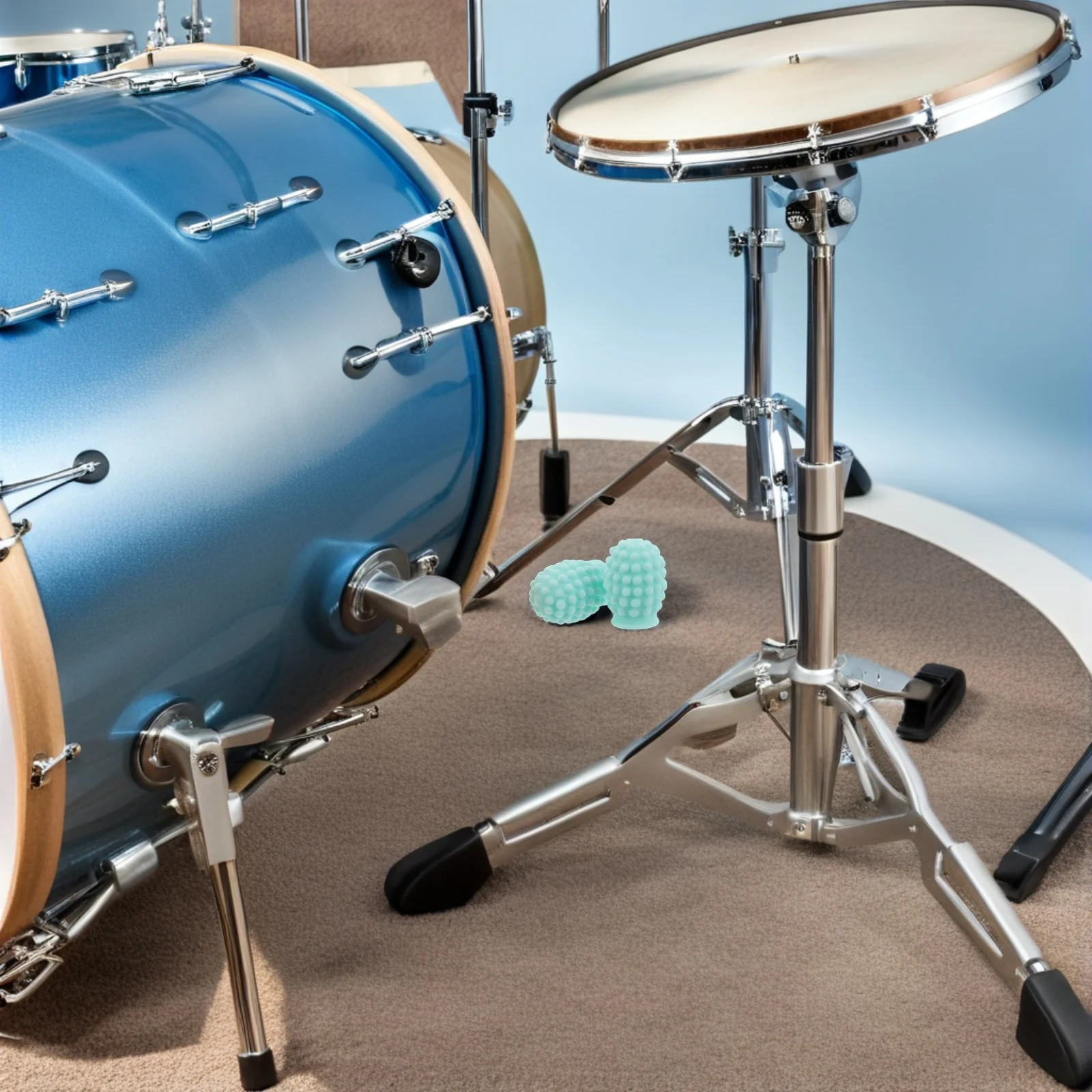 

Drumstick Tips Caps Silicone Noise Reduction Protector For Silent Practice On Acoustic Electronic Drums Percussion