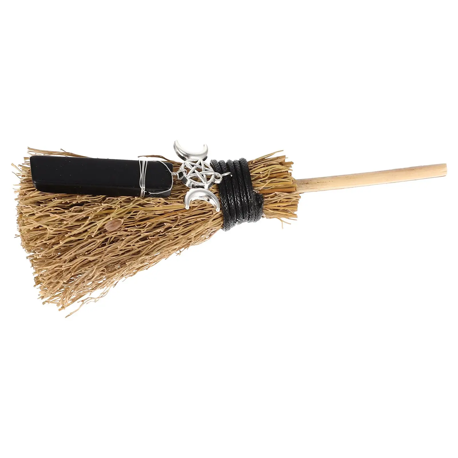 

Witch Broom Pendant Car nament Halloween DIY Necklace Metal Jewelry Small Supplies Retro Style Home Decor Party Prop Charm