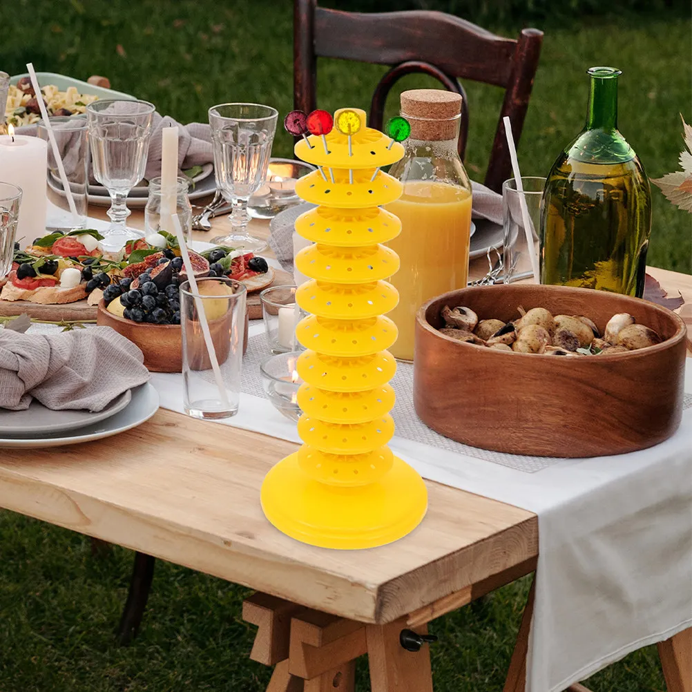 

Lollipop Storage Rack Reliable PP Material Multi-Layer Display Stand Tabletop Candy Holder Ideal for Birthday Wedding