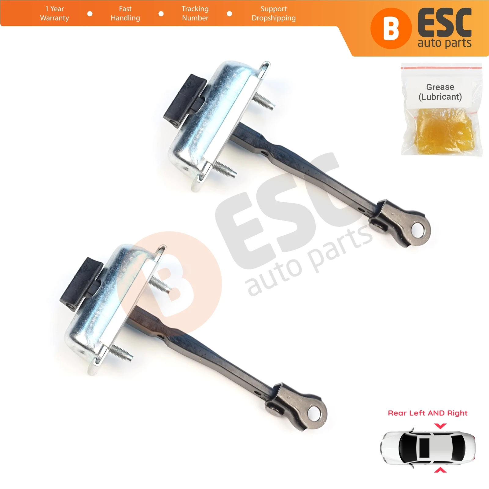 EDP1632-1 2 Stuks Achterdeur Stop Check Assy Limiter Band voor Renault 5 E-Tech Alpine A290 2024-On 824308906R